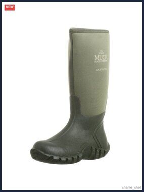 MUCK Men's 15" Field Boot Waterproof Leather Pull-On